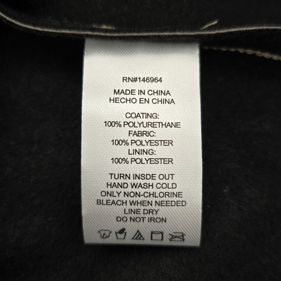 Grey Collective Split Neck Short Sleeve Faux Leather Minidress. Size Small. New. - Picture 7 of 9